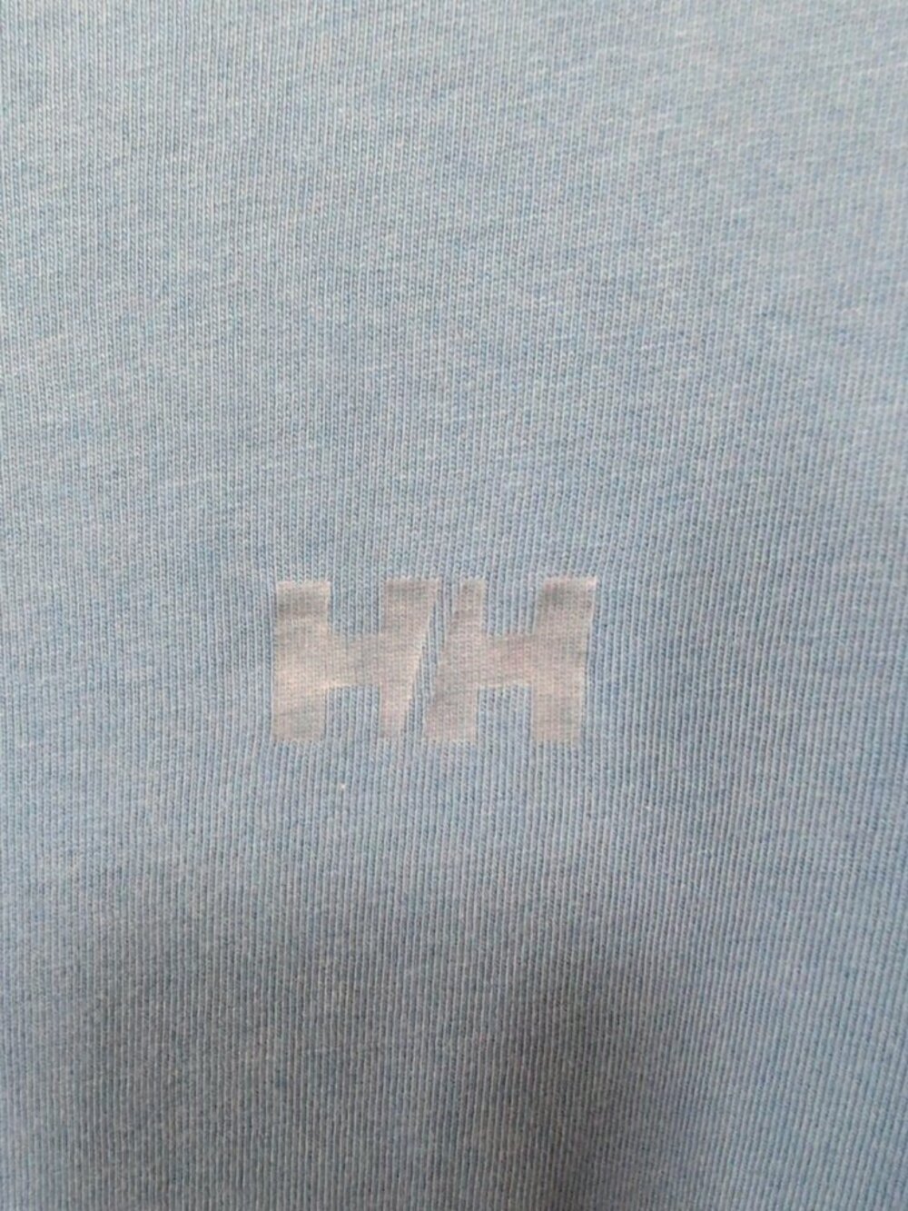 Helly Hansen Shirt Men's XL Blue Short Sleeve T-shirt Solid Cotton Chest Logo - Picture 3 of 7